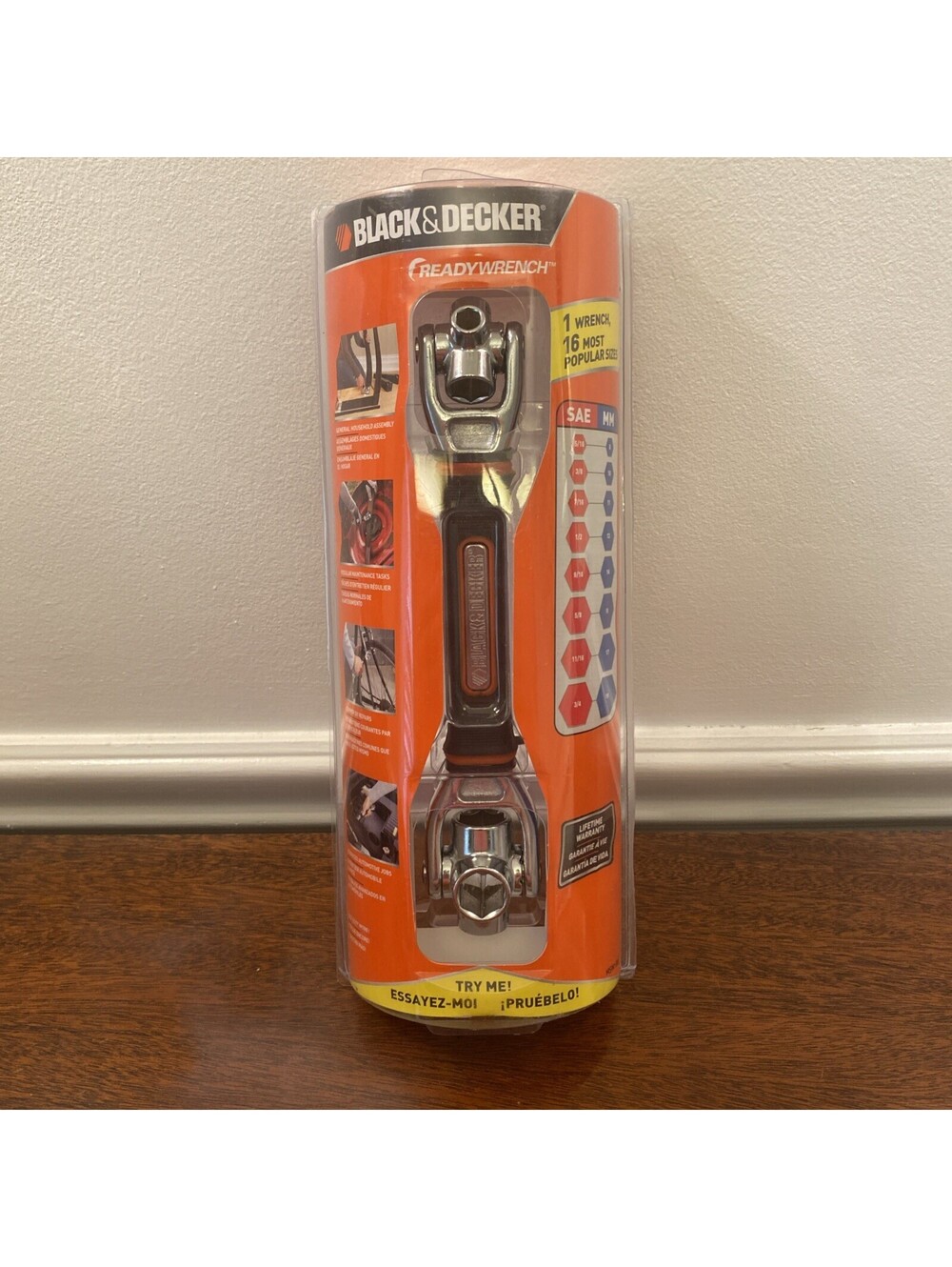 New Black & Decker Ready Wrench 16 Sizes 8 METRIC / 8 SAE # MSW100